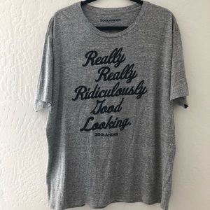 Printed Men’s Gray T-Shirt XL